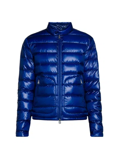 Moncler Acorus Nylon Down Jacket In Electric Blue