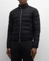 Moncler Men's Acorus Quilted Down Jacket In Black