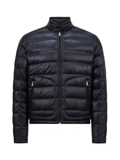 Moncler Men Acorus Short Down Jacket Navy In Blue