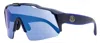 Moncler Men's Alt Fit Shield Sunglasses Ml0270-k 90x Blue 0mm In Multi