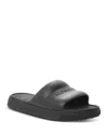 Moncler Altive Slide Sandals Open Toe Flat In Black