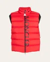 Moncler Men's Amak Puffer Vest In Red