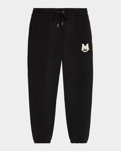Moncler Men & Apos;s Cotton-blend Fleece Sweatpants In Black