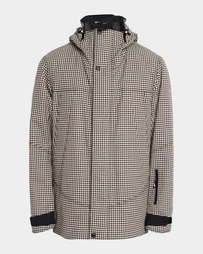 Moncler Men & Apos;s Ettal Wool Hooded Down Ski Jacket In Gray