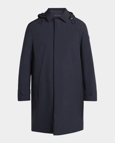 Moncler Men & Apos;s Larezila Long Parka In Blue