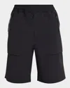Moncler Tailored Shorts Featuring Functional Back Pockets In Blue
