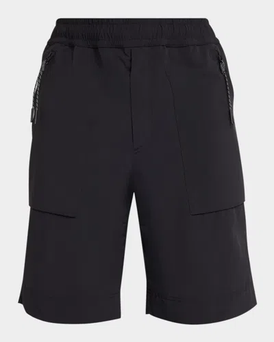 MONCLER MEN & APOS;S NYLON ZIP POCKET PULL-ON SHORTS
