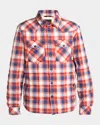Moncler Grenoble Long Sleeved Check Patterned Jacket In Multi