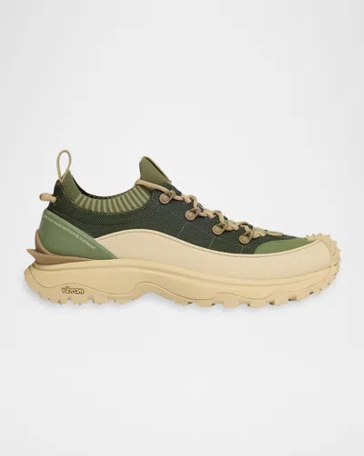 Moncler Trailgrip Lite 3 Low Top Sneaker In Green