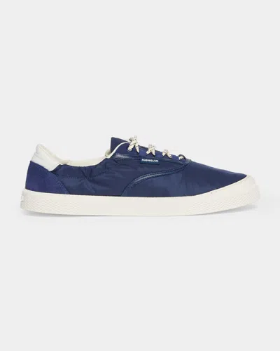 Moncler Vera Leisure Nylon Sneakers In Animal Print