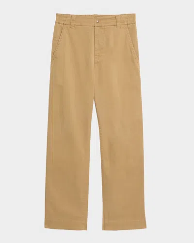 Moncler Men's Archive Tan Stretch Jogger Trousers