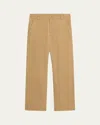 Moncler Men's Archive Tan Stretch Jogger Trousers In Brown