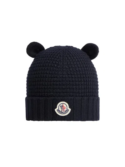 Moncler Men's Baby's Beanie Hat In Wool In Blue
