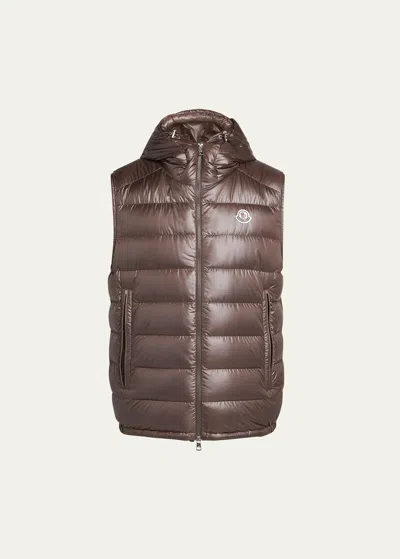 MONCLER MEN'S BARANT HOODED PUFFER VEST