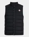 Moncler Men's Barthe Down Vest In Black