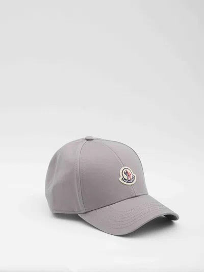 Moncler Men Baseball Cap In Grey