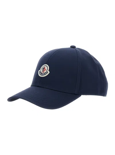 Moncler Men Baseball Cap In Black