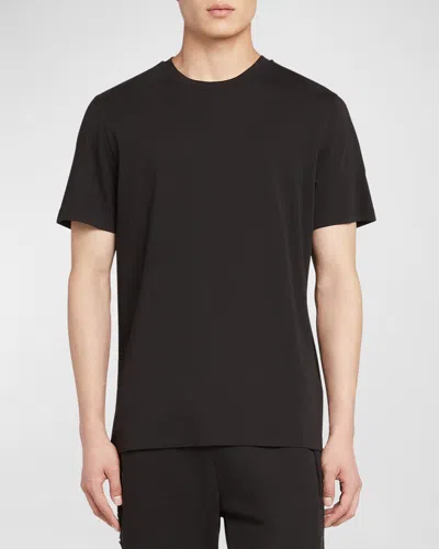 Moncler Men's Basic Logo T-shirt In Black