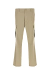 Moncler Beige Stretch Cotton Cargo Pant In Brown