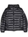 Moncler Short Quilted Down Jacket With Adjustable Elements In 779