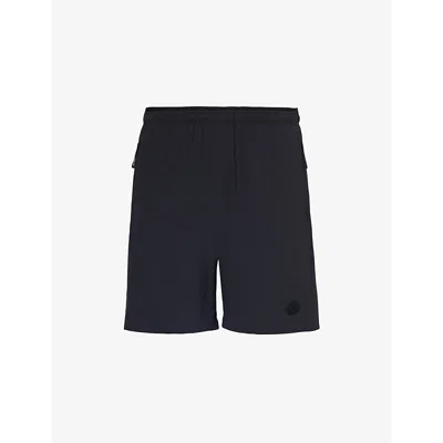 Moncler Mens Black Brand-patch Elasticated-waist Stretch-woven Shorts