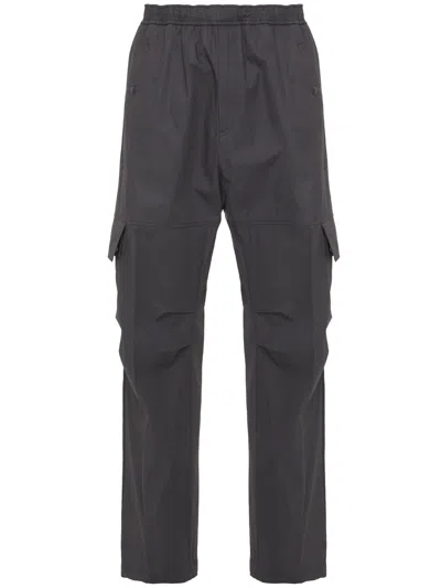 Moncler Cotton Cargo Pants In Black