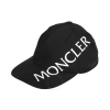 Moncler Men's Black Diagonal Logo-print Baseball Cap In Black