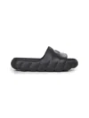 Moncler Lilo Slide Sandals With Embossed Logo In Black