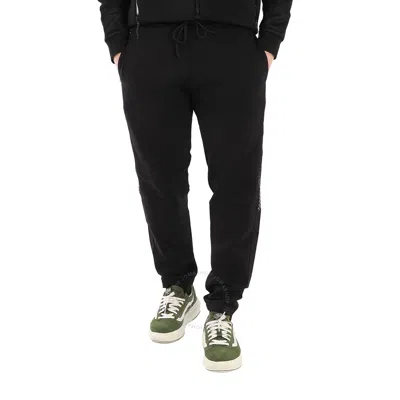 Moncler Men's Black Logo-patch Sweatpants