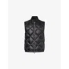 MONCLER NASTA LOGO-PATCH DIAMOND-QUILTED SHELL-DOWN GILET