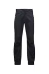Moncler Casual Pants With Logo Affixed In Black