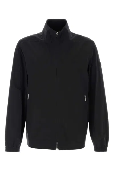 Moncler Men Black Stretch Nylon Frene Windbreaker