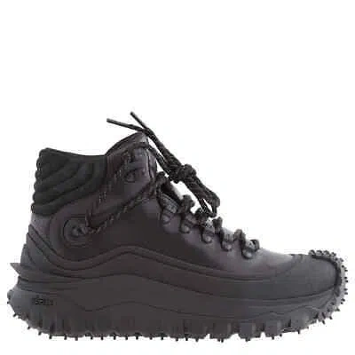 Pre-owned Moncler Men's Black Trailgrip Gtx High-top Trainers, Brand Size 40 ( Us Size 7 )