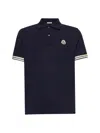 Moncler Men's Ss Polo T-shirt In Black