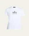 Moncler Men's Blurred Logo Crewneck T-shirt