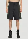 Moncler Man Bermuda Shorts Man Green Bermuda Shorts In Black
