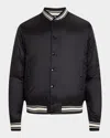 Moncler Bouchet Reversible Padded Bomber Jacket In Black