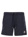 Moncler Crochet Insert Swimsuit Featuring Back Pocket In Black