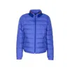 Moncler Brendann Logo-patch Quilted Jacket In Blue
