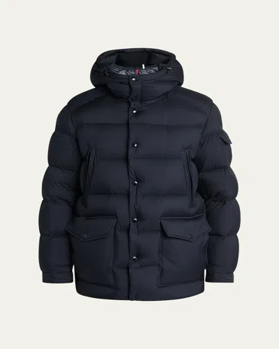 Moncler Men's Bretagne Short Parka In Obsidian B