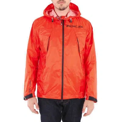 Pre-owned Moncler Men's Bright Orange Mezenc Grenoble Hooded Jacket