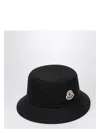 Moncler Water Repellent Bucket Hat In Black