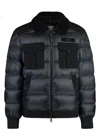 Moncler Long-sleeved Down Jacket In Black
