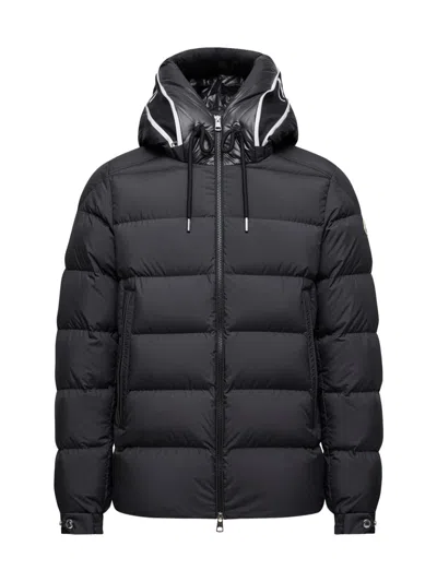Moncler Cardere Zip-up Short Padded Jacket In Black