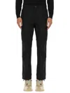 Moncler Men Cargo Pants With Logo In Black
