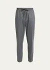 Moncler Logo Patch Drawstring Pants In Grey