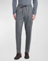 Moncler Logo Patch Drawstring Pants In Grey