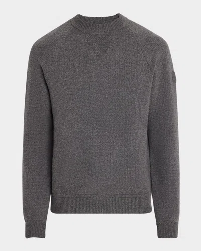 MONCLER MEN'S CASHMERE-WOOL RAGLAN SWEATER
