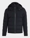 Moncler Men's Cecaud Short Down Jacket In Navy