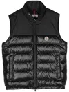 Moncler Logo-patch Down-feather Gilet In Black